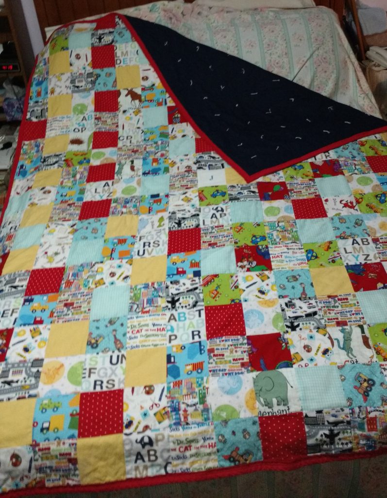 Quilt with Tie Quilting