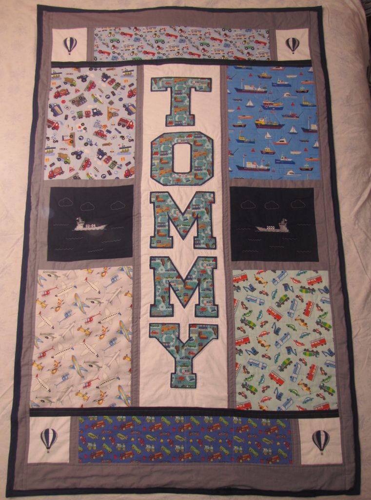 Tommy Quilt - Applique & Embroidery