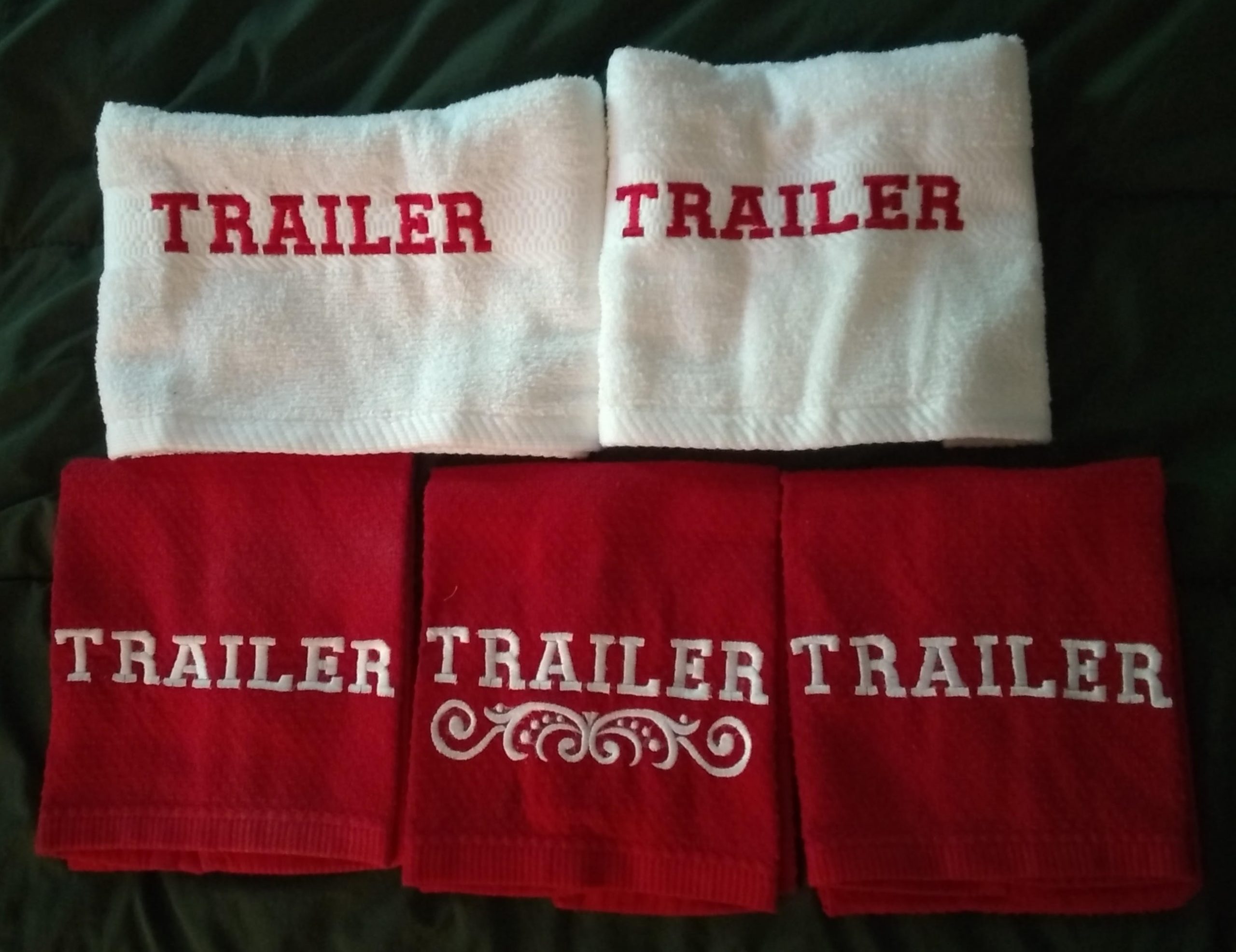 Hand Towels with Embroidery
