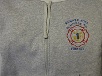 Personalize a sweatshirt with the Fire Department Logo